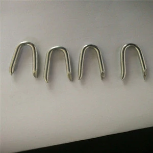 3.8mm Electro galvanized U type nails fence staple