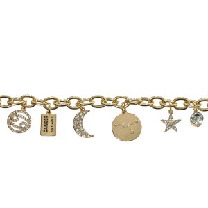 &#39;Cancer&#39;zodiac charm bracelet