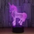 Import 3d acrylic children night light,special promotion gift, unicorn night light 3d led lamp from China