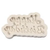 3D Cake Decorating Silicone Mold DIY Handmade Happy Birthday Letter Mold Fondant Chocolate Biscuit Pudding Baking Tools