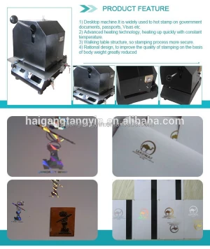 3d hologram logo printing machine/holographic custom business cards
