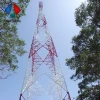 4 legged angular self supporting steel lattice communication 4leg telecommunication tower