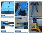 4000KG Car Repair Two Post Car Lift Electric Lock 2 part arm
