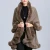 Import 419365 Free Size Cloak double layer loose knitted scarves shawls from China
