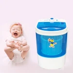 4.5kg Mini Washing Machine Single Tub Kids Clothes Washer Dryer Small Compact Machine Portable Washer Baby Mini Laundry Machine