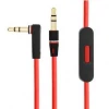 4m slim 3.5mm 4 pole audio cable	,BHT63	male-male headset cord audio cable w/ mic control for beats by dr dre th750