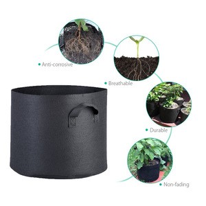 5-Pack 20 Gallons Fabric Pots Grow Bags with Handles