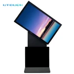 55 Inch floor standing interactive rotating touch screen kiosk LCD advertising display digital advertising players