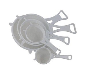5pc Strainer Set Colanders Plastic Food Kitchen Mesh Basket Tea Mesh Colander With Handle