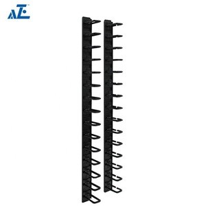 6-ft. (1.8 m) Vertical Cable Manager -  Flexible Ring Type &amp; Tool-less Mount -server rack cable management