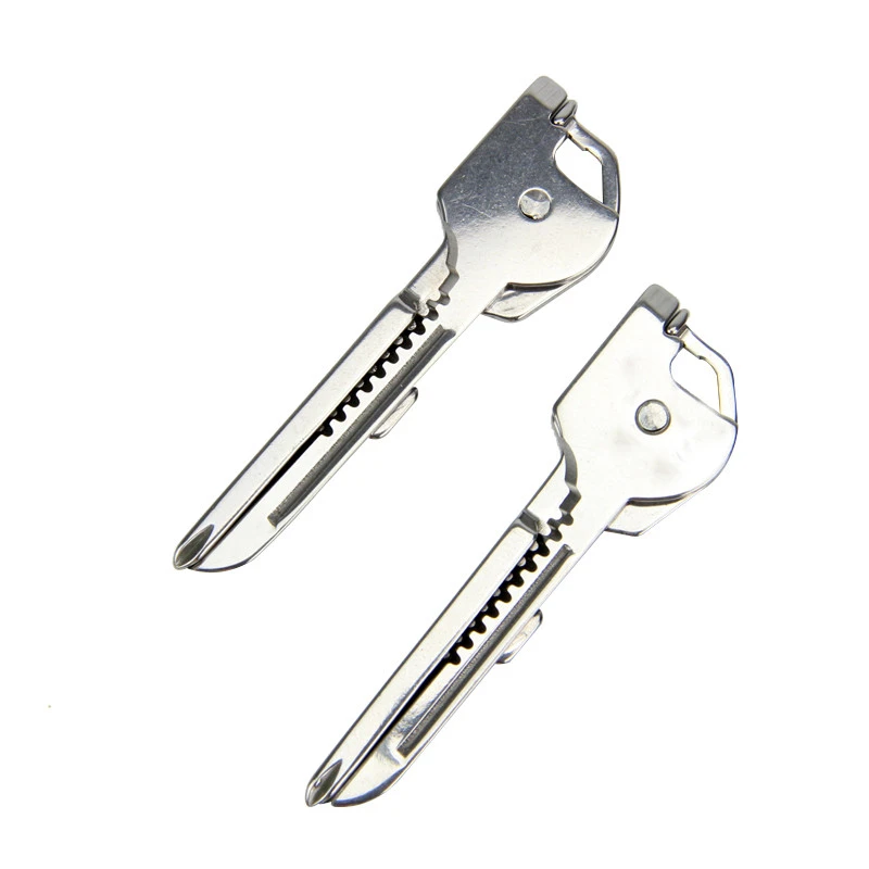 6 in 1 Multi-functional Ulti Key Knife Pocket Opener Keychain Key Knife  Kit