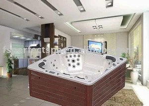 6 person TV swim outdoor spa whirlpool portable bathtub
