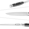 6 piece Dishwasher Safe Steak Knife Full Tang Stainless Steel Japanese Steak Knives Set With Block