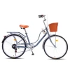 6 speed lady old style city bike fashional 26 inch women city bicycle 6 speed OEM ODM bicicleta