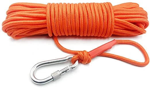 6mm/8mm Magnet Fishing Nylon Rope with Carabiner