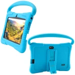 7 inch Tablet PC Case Shockproof Silicone Case With Handle And Stand For Veidoo Kids Tablet PC T8 (8.3x6.3x0.8 inches)