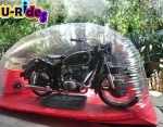 8 Feet inflatable Motorcycle Cover for Dustproof waterproof sun protection