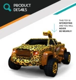 9 function plastic radio control stunt deformation robot monster truck toy