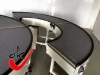 90 180 360 degree Plastic Turning Curved Belt Angle Conveyor Machine turn Conveyor System