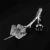 Import 925 Sterling Sliver Cherry Sakura Design Crystal Flower Brooch For Women Jewelry from China