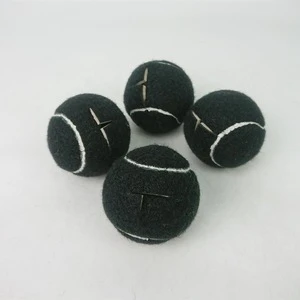 A Set of 4 Black Color Chair Tennis Balls cut tennis ball  bulk pre-cut tennis ball