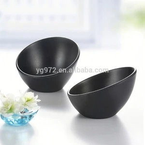 A1406 Black plastic melamine round Chafing dish for vegetables, round vegetable bowls