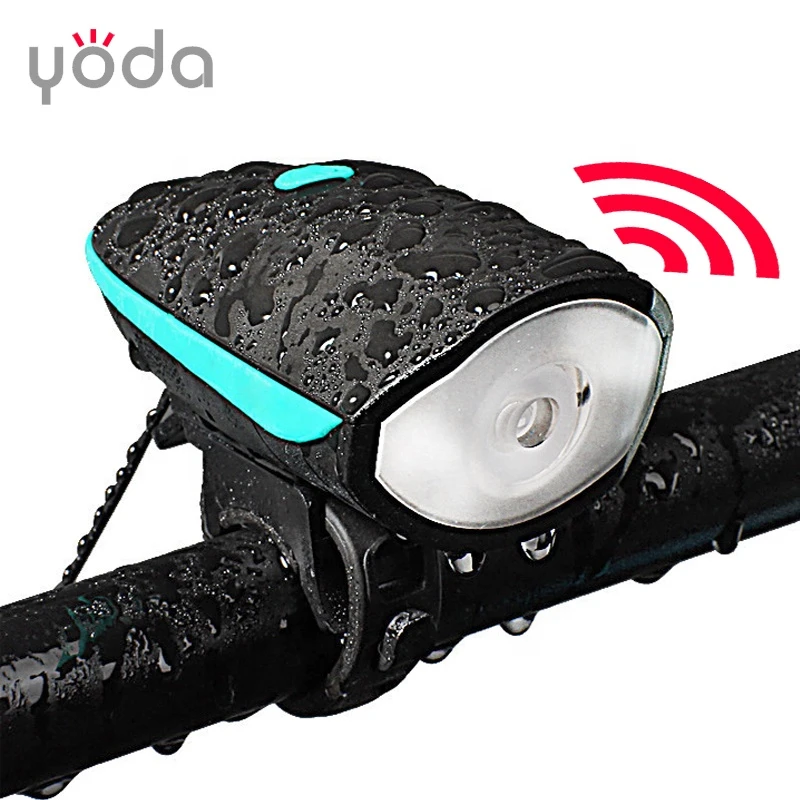 ABS Material 240 Lumens 3W LED USB Rechargeable 140db Speaker Siren Lamp Bicycle Light With Horn