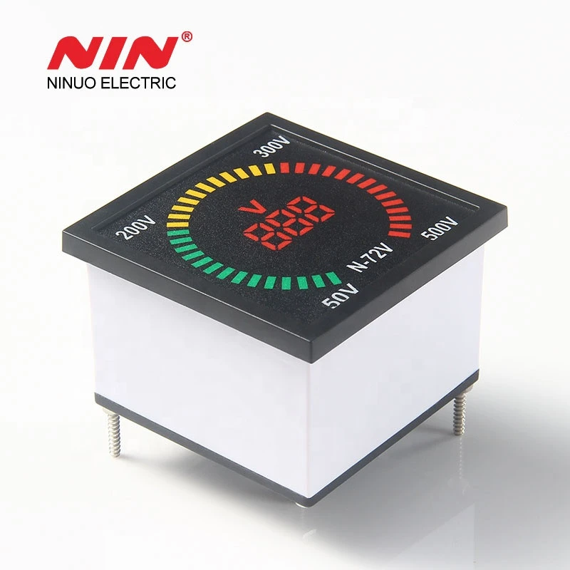 AC 220V 72mm*72mm box shape square indicator frequency meter with led light lamp digital frequency