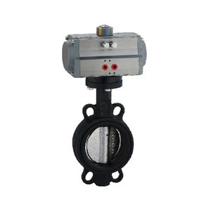 Adjust type Pneumatic Air soft seal butterfly valve