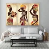 African posters portrait painted oil painting hanging modern wall art mural custom Background hanging picture
