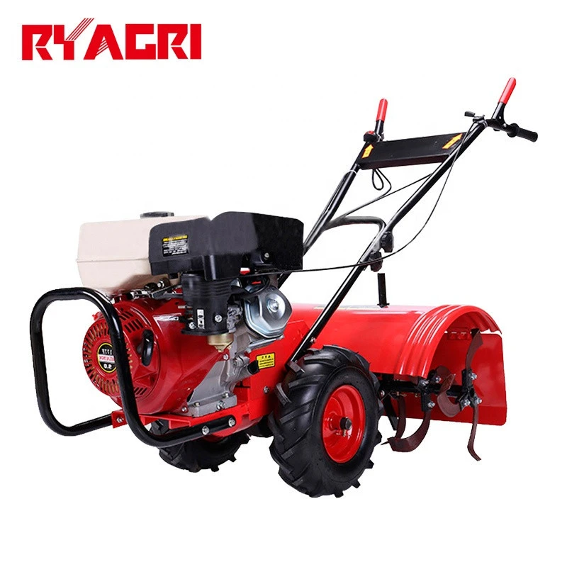 agricultural 6.5hp 7.5hp  10hp gasoline / diesel mini power tiller with blade for Nepal