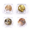 Alloy Time Gear Designs Ultra-thin Punk Style Stud Gold Steam Nail Decoration