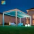Import Aluminium louver garden bioclimatic waterproof gazebo pergola roof system with glass door from China