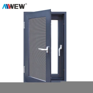Alwew custom aluminum grille protection windows shutters house glass design casement windows