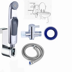 Amazon Best Seller personal hygiene handheld toilet bathroom Bidet Shattaf Shower Spray kit set