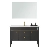 American style 600-1800mm Wall or Floor Mounted Modern Bathroom Vanity Cabinet With Led Light