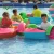 Import Amusement Park Adult Aqua Pool Toy Wheel Kids Hand Rowing Water Plastic Paddle Boat without battery from China
