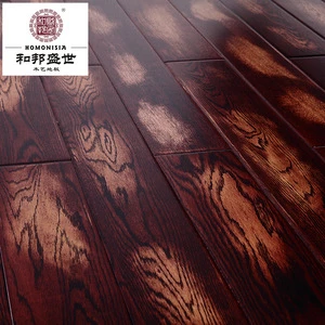 Anti scratch Antiqued Finished Asian Oak Multilayer Engineered Wood Flooring