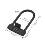 Anti Theft code password bike u bicycle lock motorbike/motorcycle lock