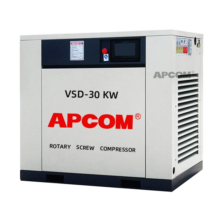 APCOM low noise aircompressor rotary 183 cfm air compressor 30kw screw air compressor 40 HP 40hp