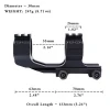 AR 30mm Scope Mount for Long Eye Relief Picatinny Offset ar 15 Scope with Ring-Top Slots for Hunting