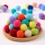Import Assorted Color Loose Yarn Pom Poms 20MM Pompoms Ball Beads Fluffy Balls Designer Jewelry Charms Baby Toy Accessories from China