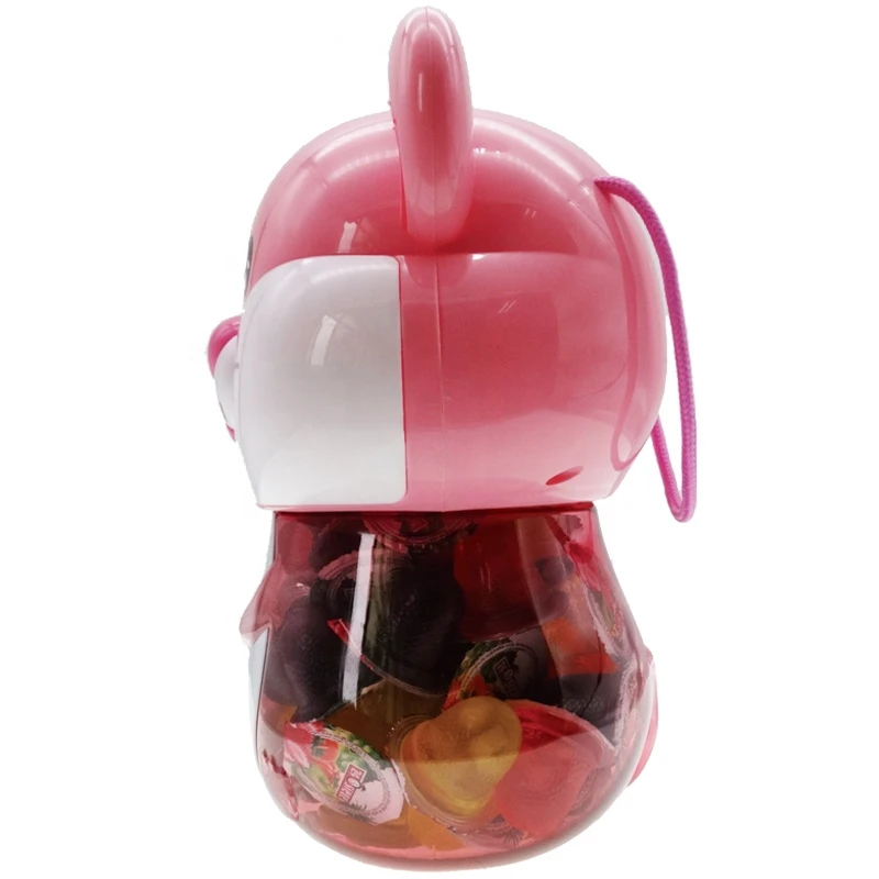 Assorted mini fruit jelly mini gelatina Fruit Flavor Jelly Cup in Hamster jar