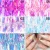 Import Aurora Glass Film Paper Foil Decals 3D Laser Strip Nail Decoration Nail Art Broken Glass Holographic Paper Sticker from China