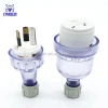 Australia female flexible plug rewireable plug back entry plug 250V 15A 3pin extension socket