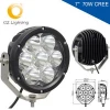 Auto light system 70W 7inch Round LED auxiliary driving work lamp light