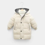 Baby Boys Girls Hooded Coat Winter Lightweight Jacket Kids Cotton Coat