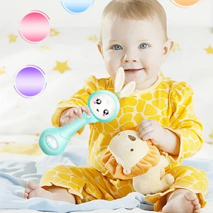 Baby Music Teether Rattle Toy for Child 0-12 Education Mobile Cot Kids Bed Bell Newborn  Infant Pacifier Weep Tear