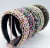 Import Baroque Rhinestone Crystal Headband Velvet Padded Hairbands Hair Accessories For Woman Girls from China