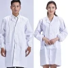 BAT LAB Good Quality Long Three Pocket Hospital Uniform White Medical Lab Coat